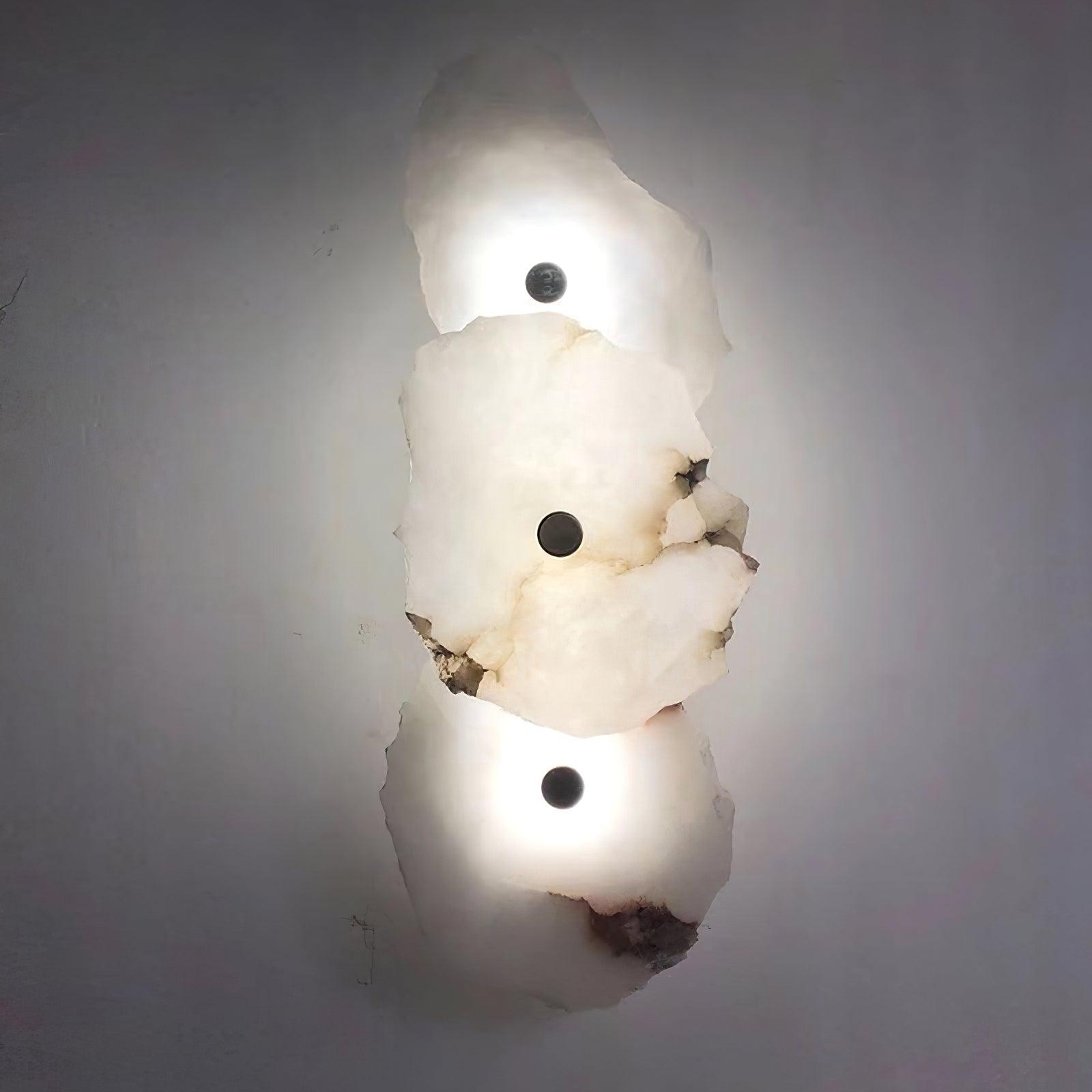 Cevra Alabaster Flower Wall Lamp - Lamp Copper