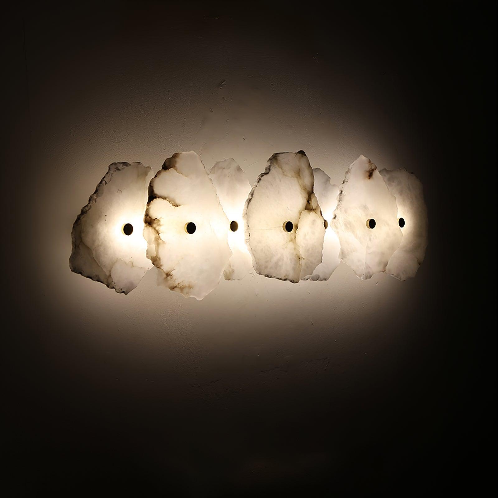 Ritta Alabaster Flower Wall Lamp - Lamp Copper