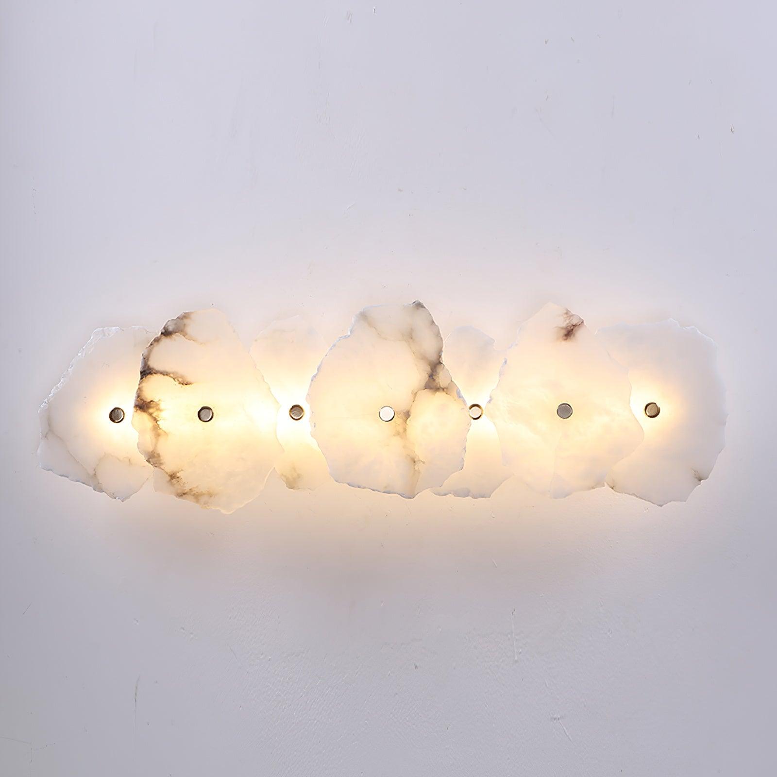 Cevra Alabaster Flower Wall Lamp - Lamp Copper