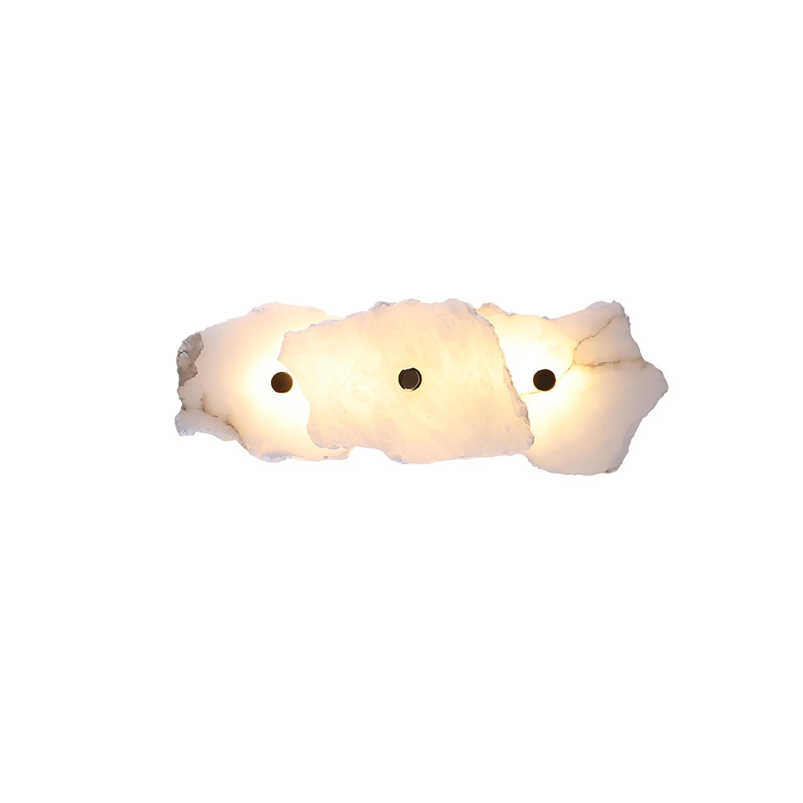 Cevra Alabaster Flower Wall Lamp - Lamp Copper