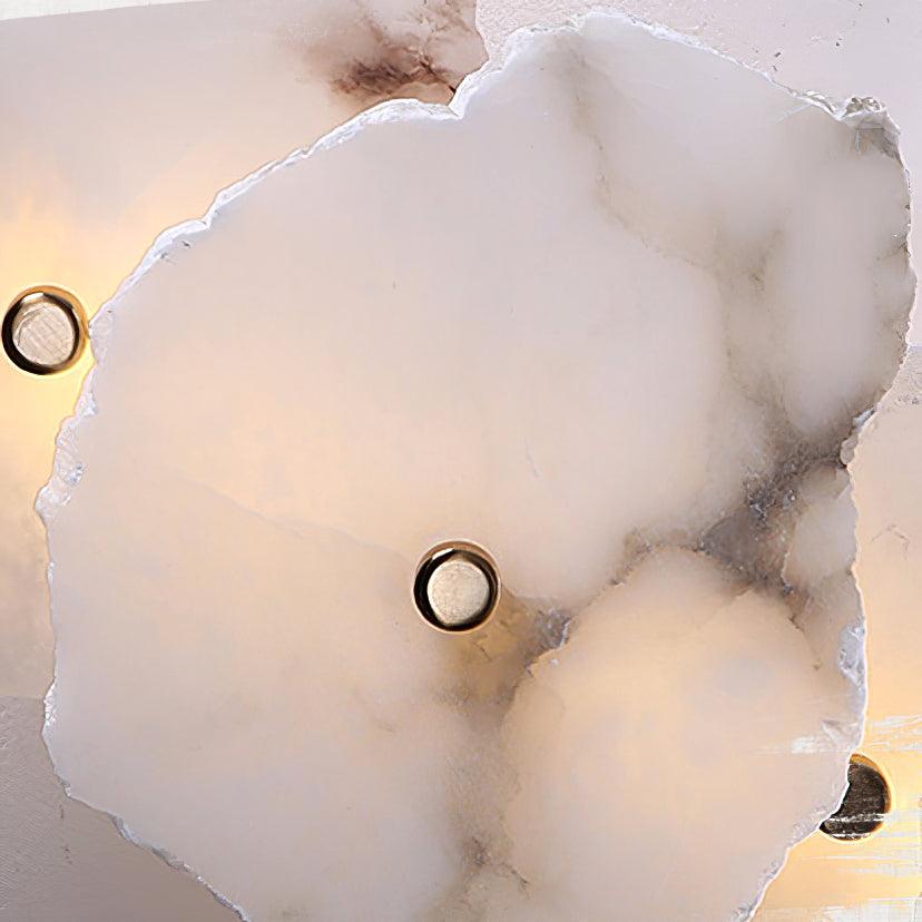 Cevra Alabaster Flower Wall Lamp - Lamp Copper
