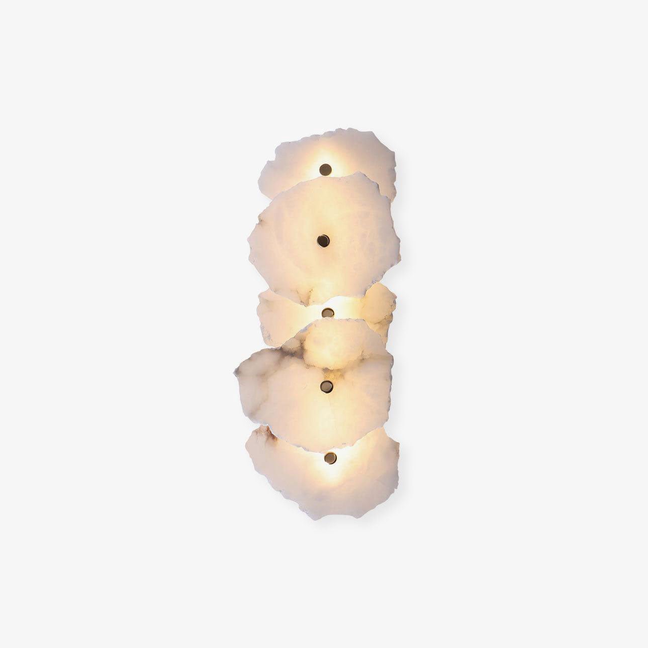 Ritta Alabaster Flower Wall Lamp - Lamp Copper