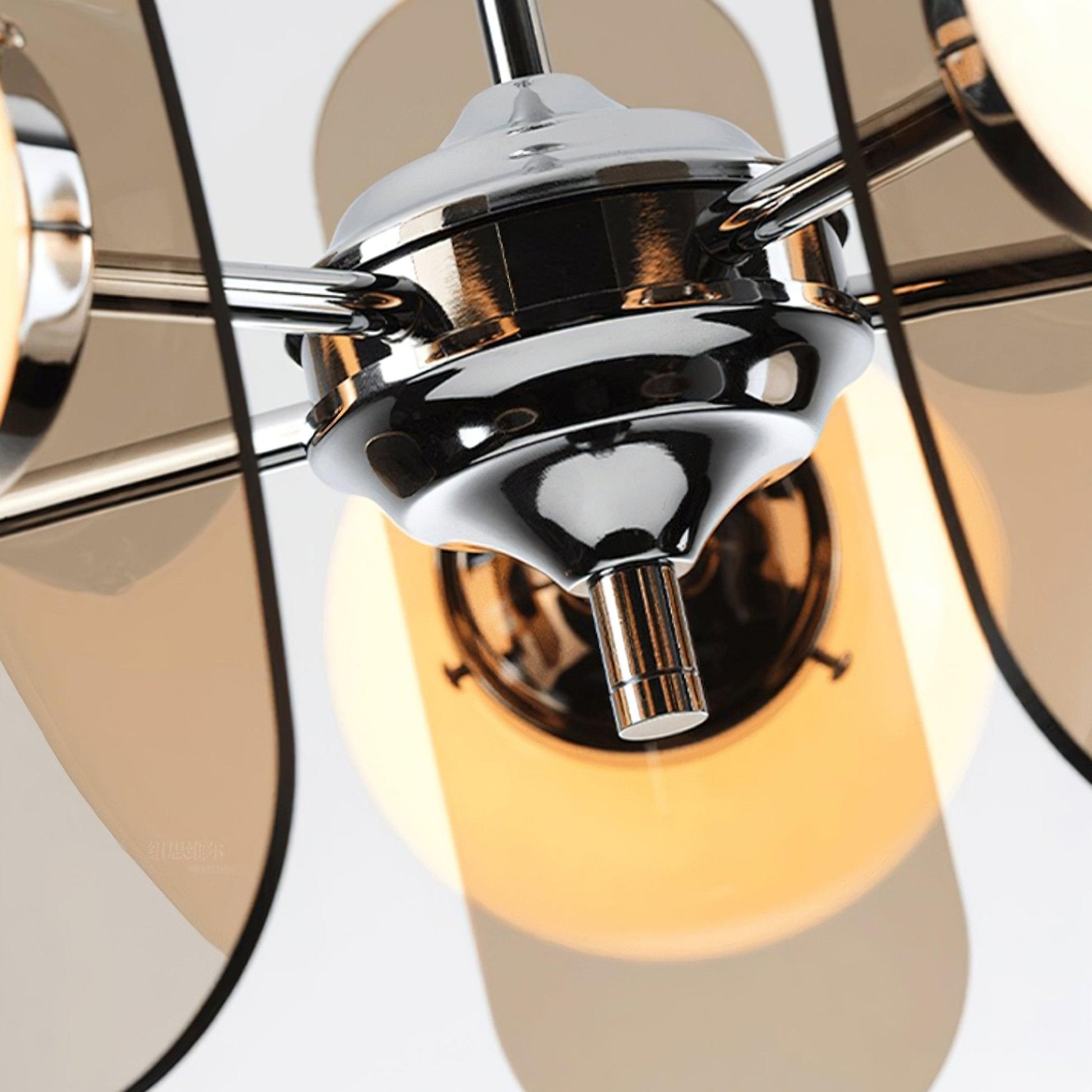 Ulano Chandelier Brown &Orange - Lamp Copper