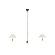 Norli Modern Linear LED Chandelier Metal Living Room Bedroom - Lamp Copper