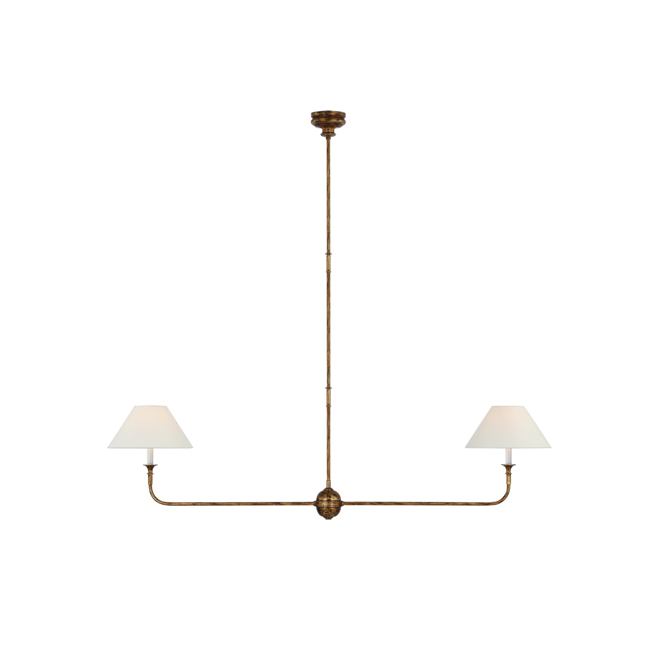 Norli Modern Linear LED Chandelier Metal Living Room Bedroom - Lamp Copper