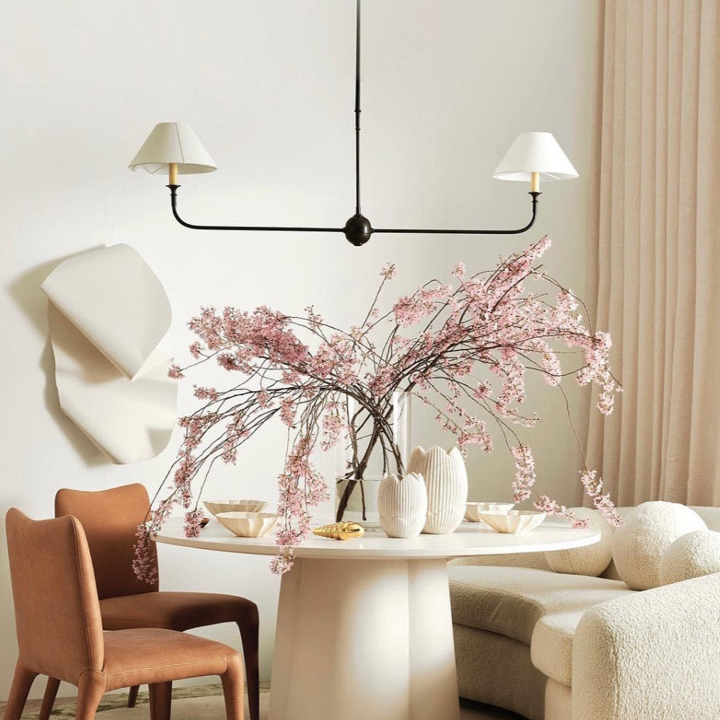 Norli Modern Linear LED Chandelier Metal Living Room Bedroom - Lamp Copper