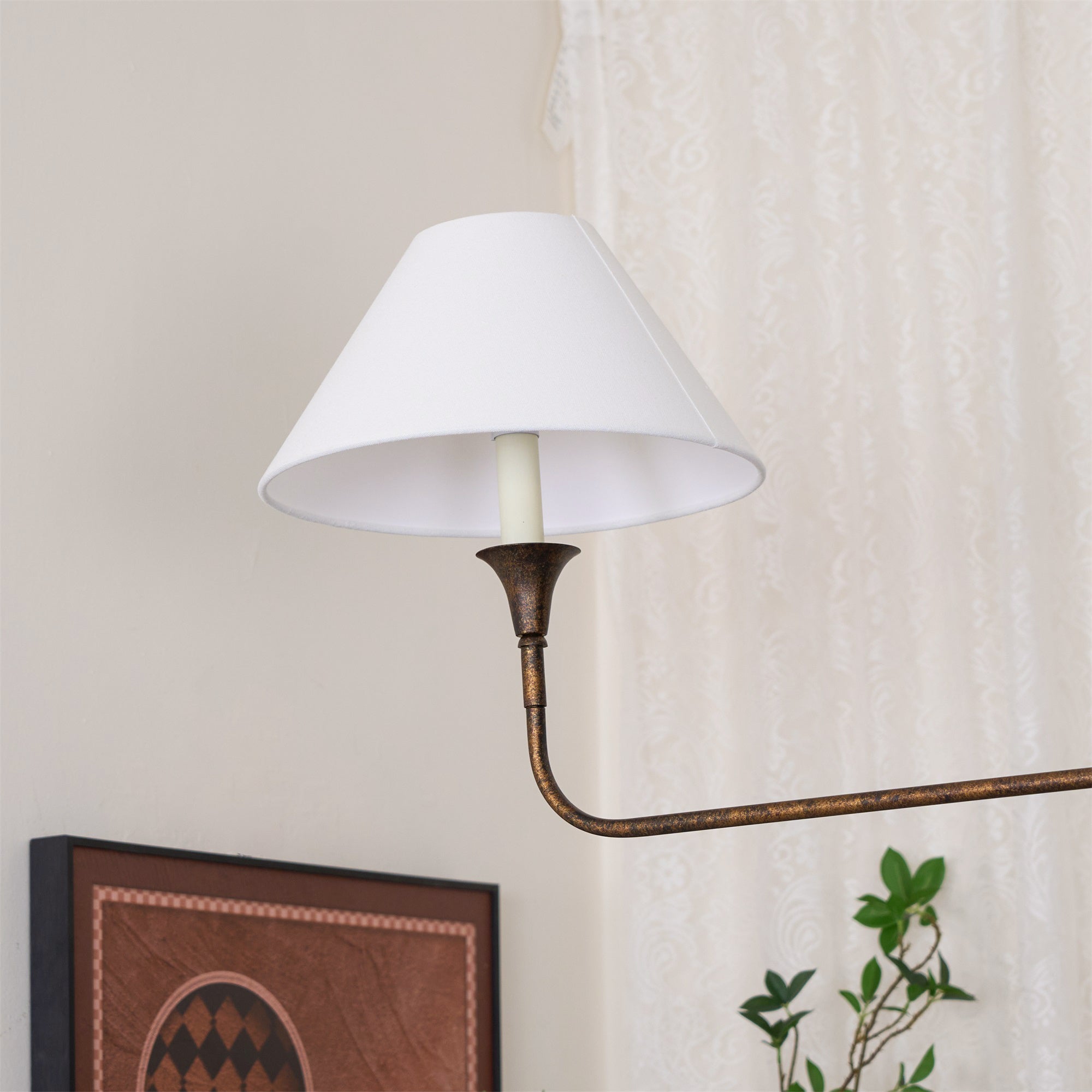 Norli Modern Linear LED Chandelier Metal Living Room Bedroom - Lamp Copper