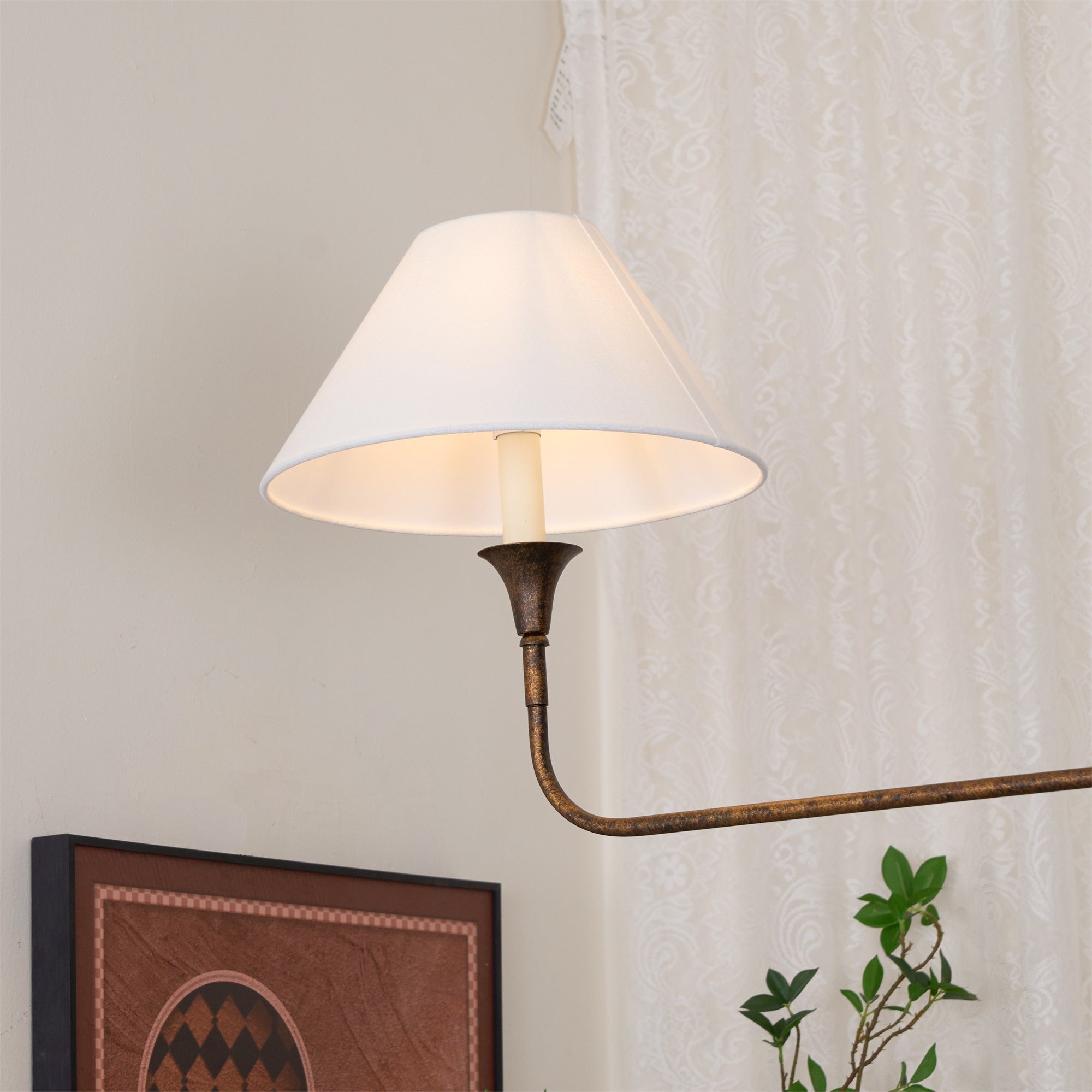 Norli Modern Linear LED Chandelier Metal Living Room Bedroom - Lamp Copper