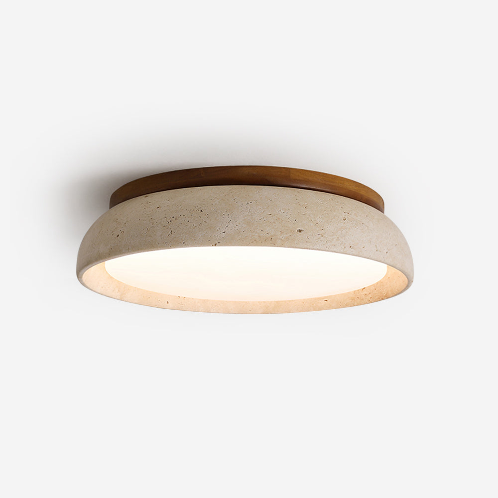 Kloris Ceiling Light Piedra Travertine - Lamp Copper