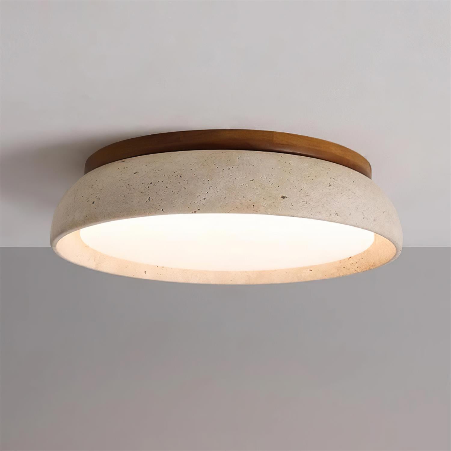 Kloris Ceiling Light Piedra Travertine - Lamp Copper