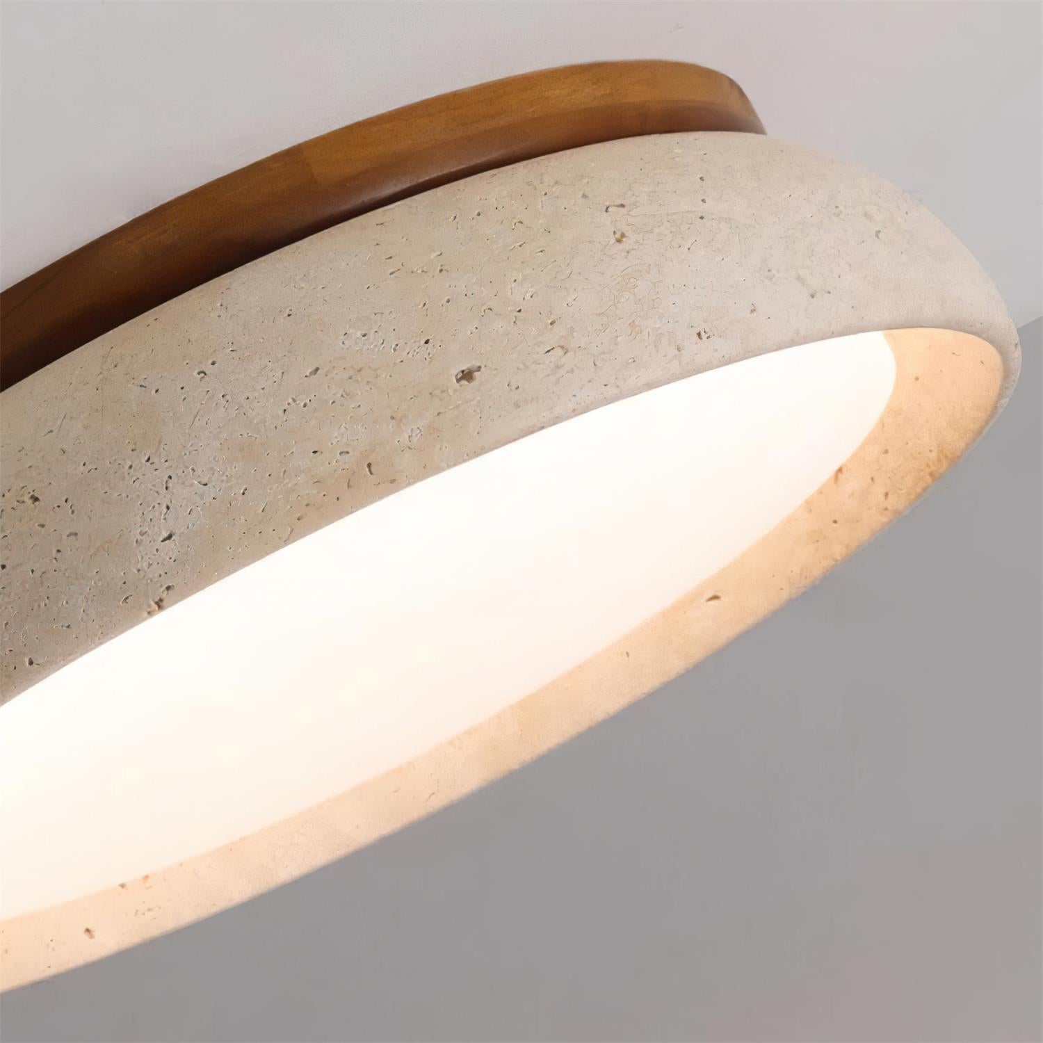 Kloris Ceiling Light Piedra Travertine - Lamp Copper