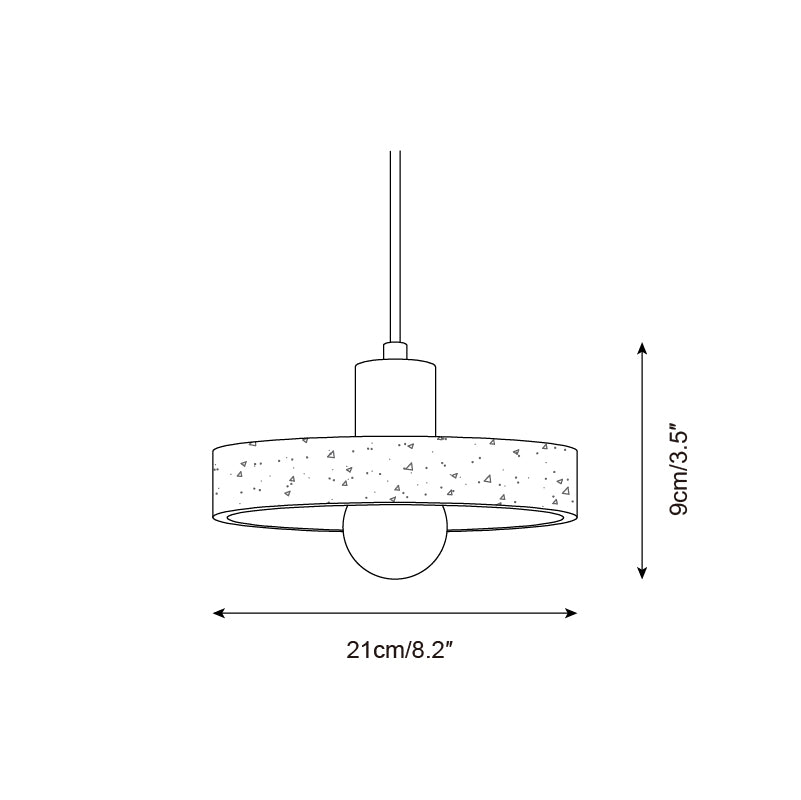 Ritta Pendant Light Travertine Cluster - Lamp Copper