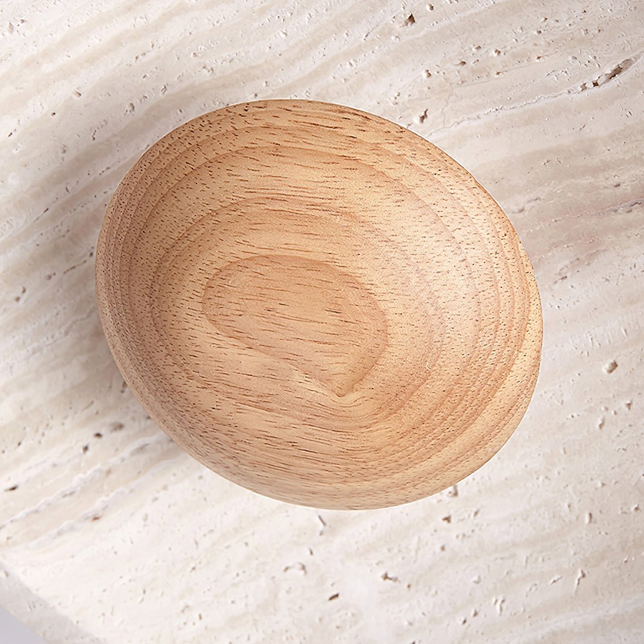 Zodore Wide-Brim Travertine Pendant Light - Lamp Copper