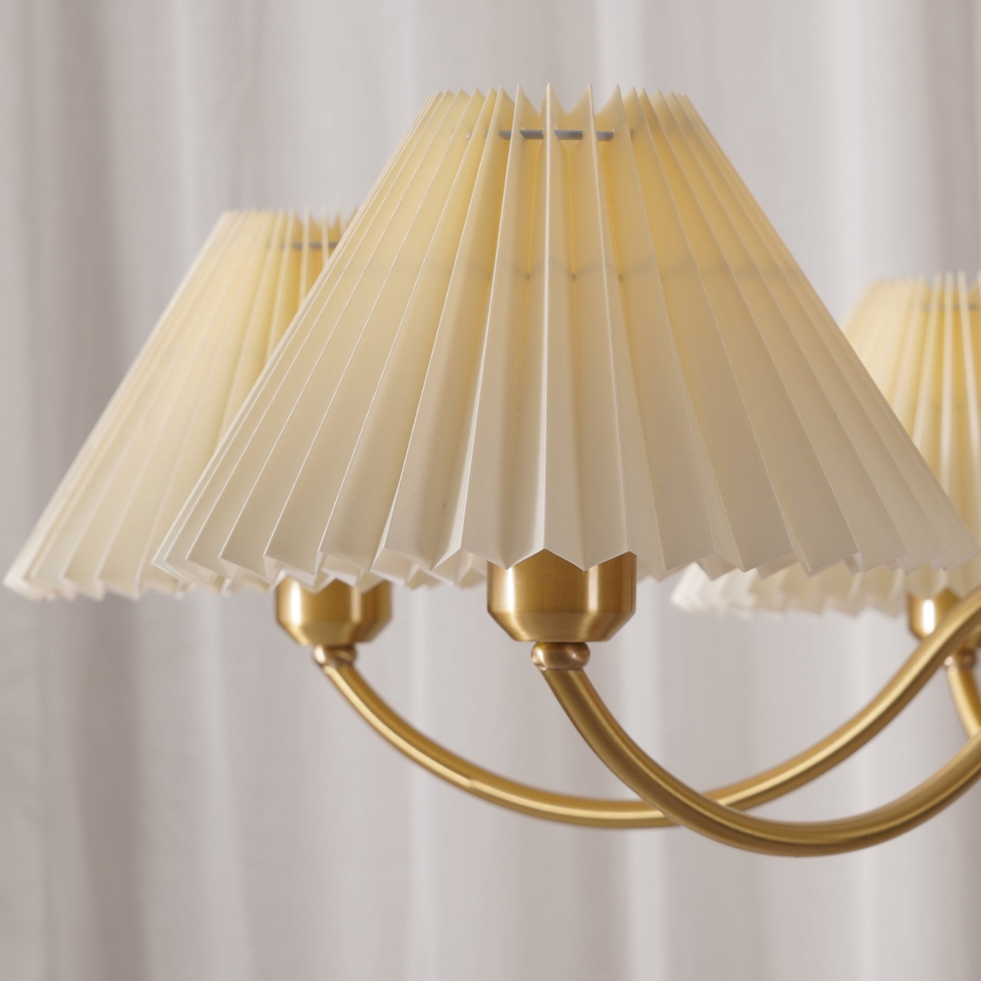 Zarn Pleated Chandelier Fabric - Lamp Copper