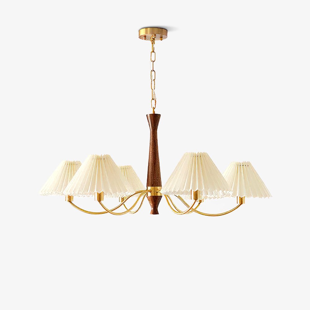 Zarn Pleated Chandelier Fabric - Lamp Copper