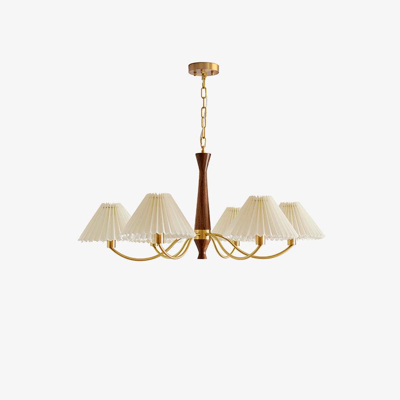 Zarn Pleated Chandelier Fabric - Lamp Copper