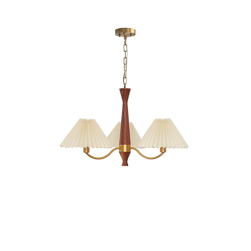 Zarn Pleated Chandelier Fabric - Lamp Copper