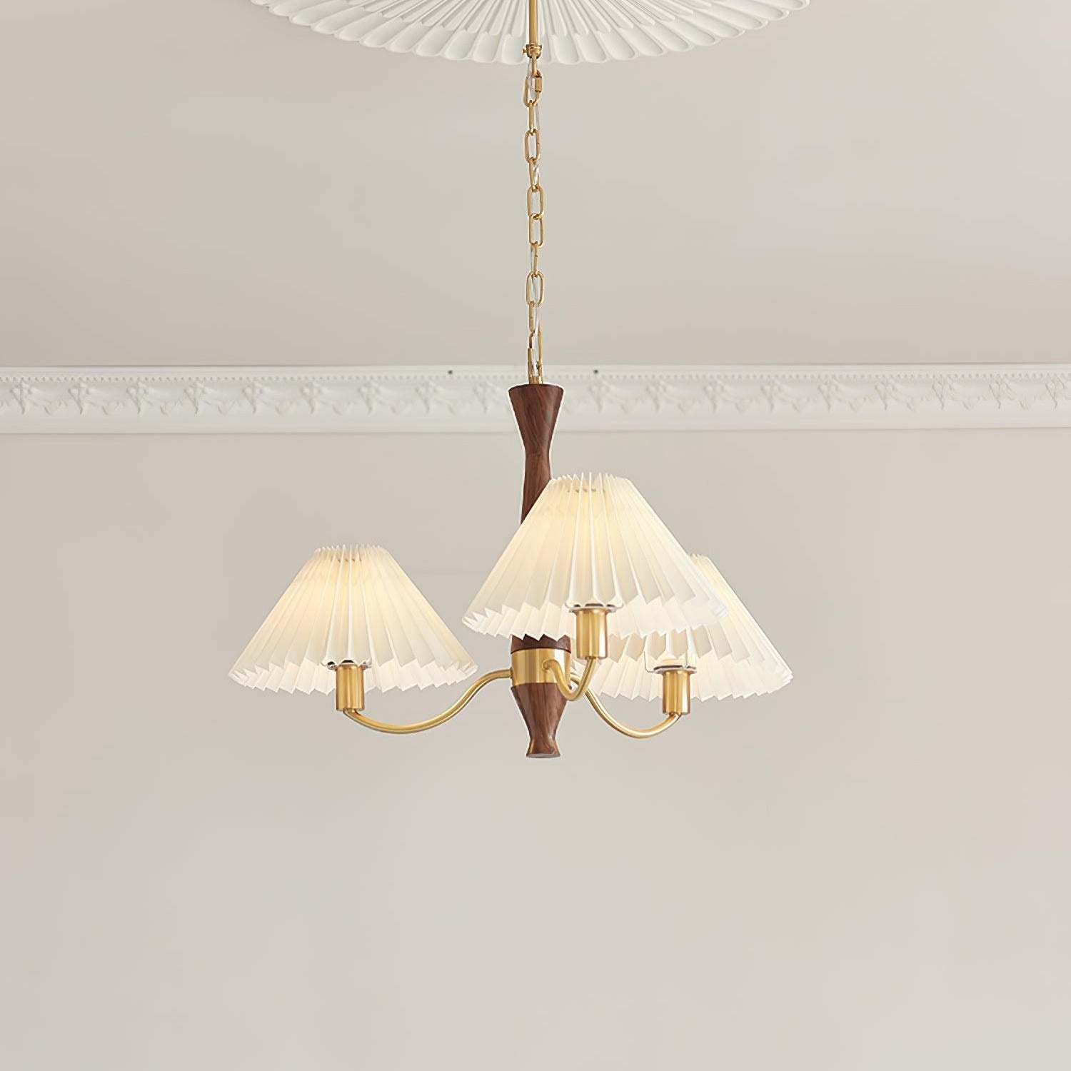 Zarn Pleated Chandelier Fabric - Lamp Copper