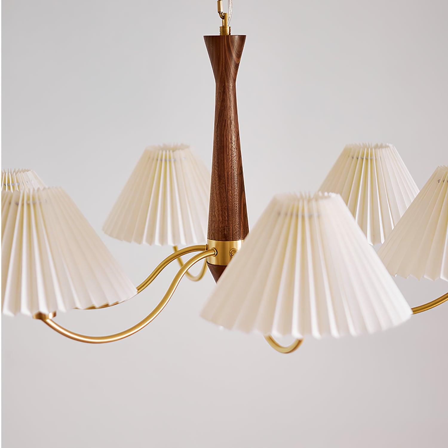 Zarn Pleated Chandelier Fabric - Lamp Copper