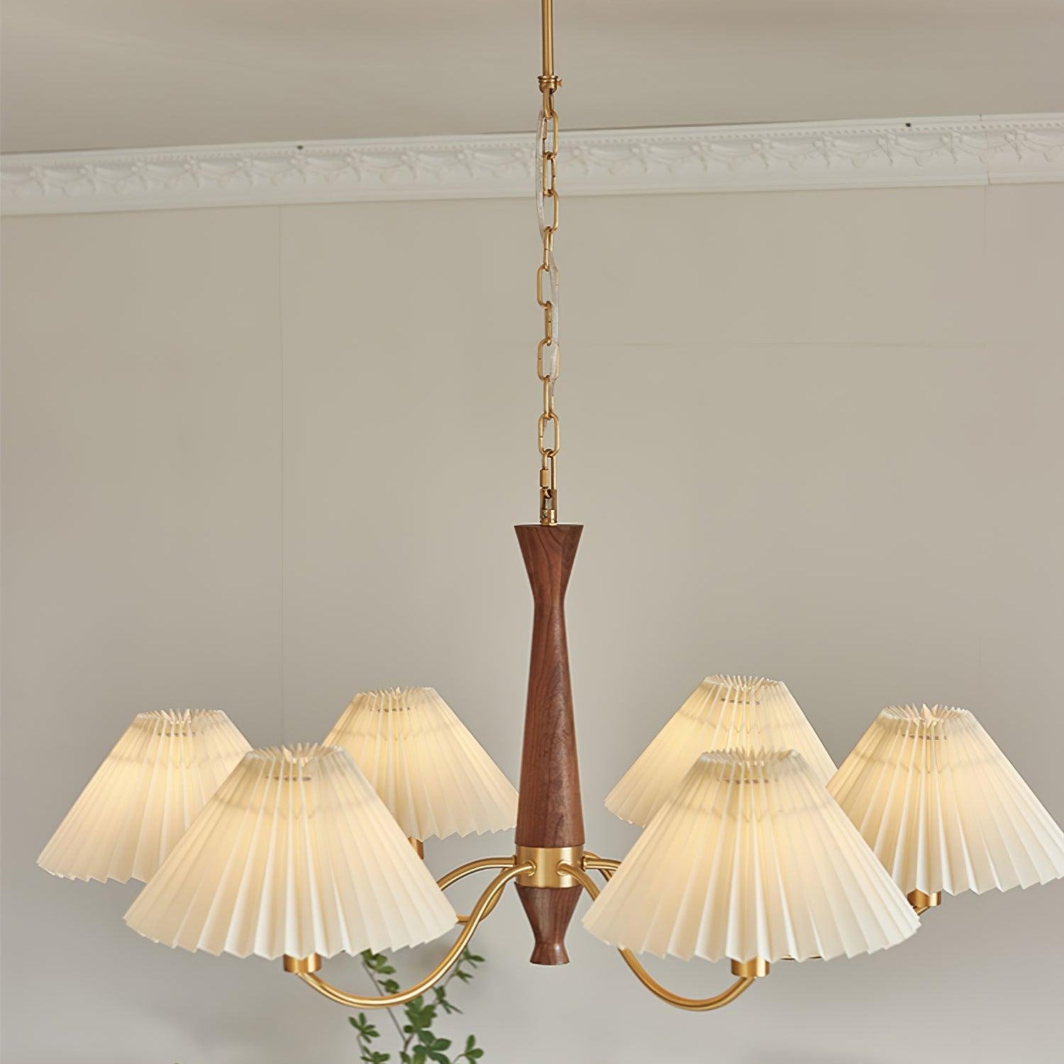 Zarn Pleated Chandelier Fabric - Lamp Copper