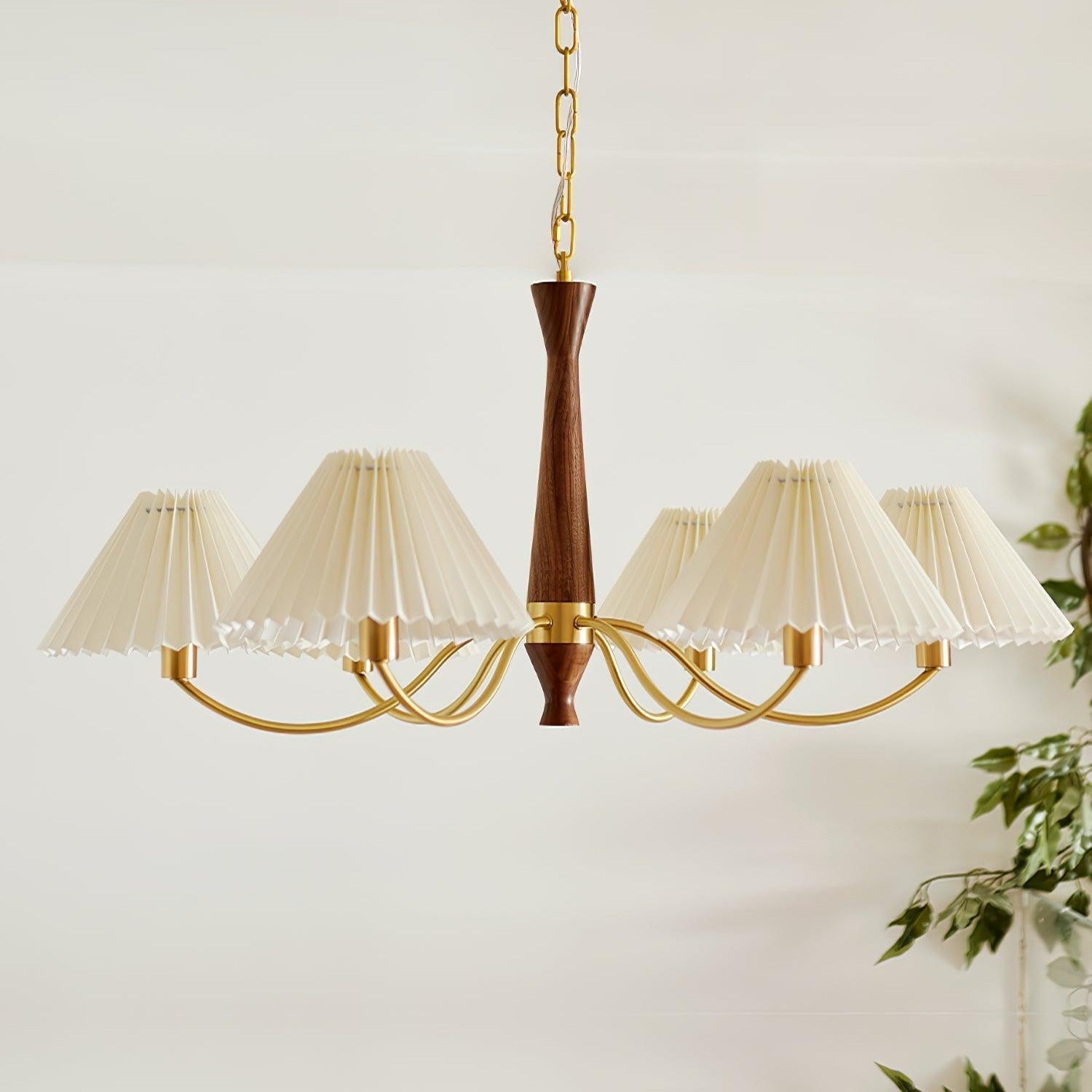Zarn Pleated Chandelier Fabric - Lamp Copper