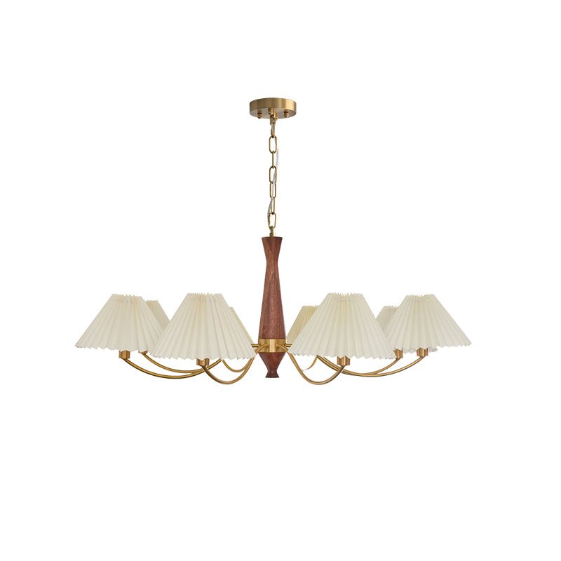 Zarn Pleated Chandelier Fabric - Lamp Copper