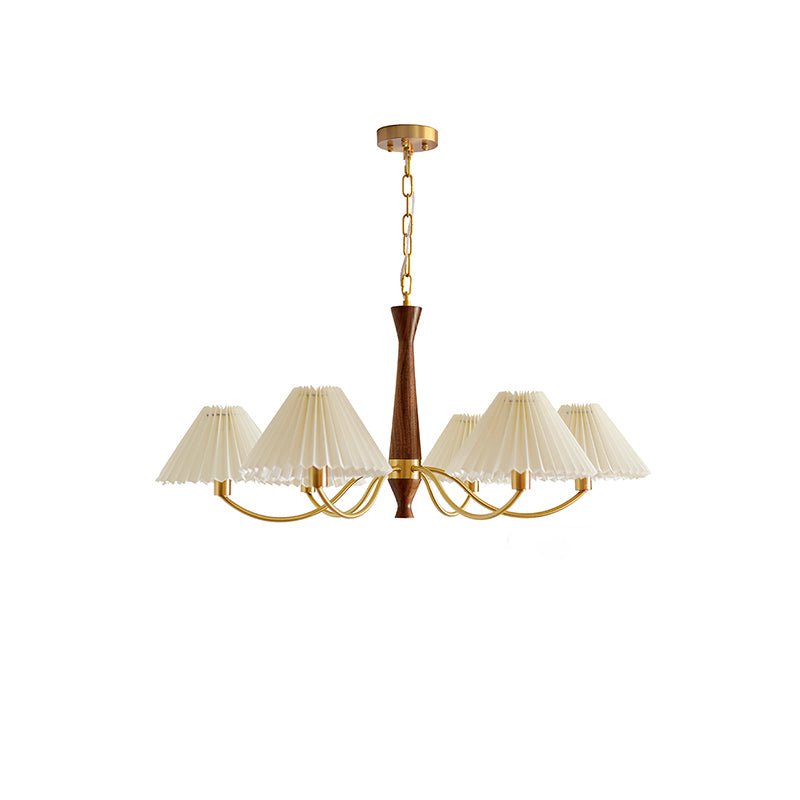 Zarn Pleated Chandelier Fabric - Lamp Copper