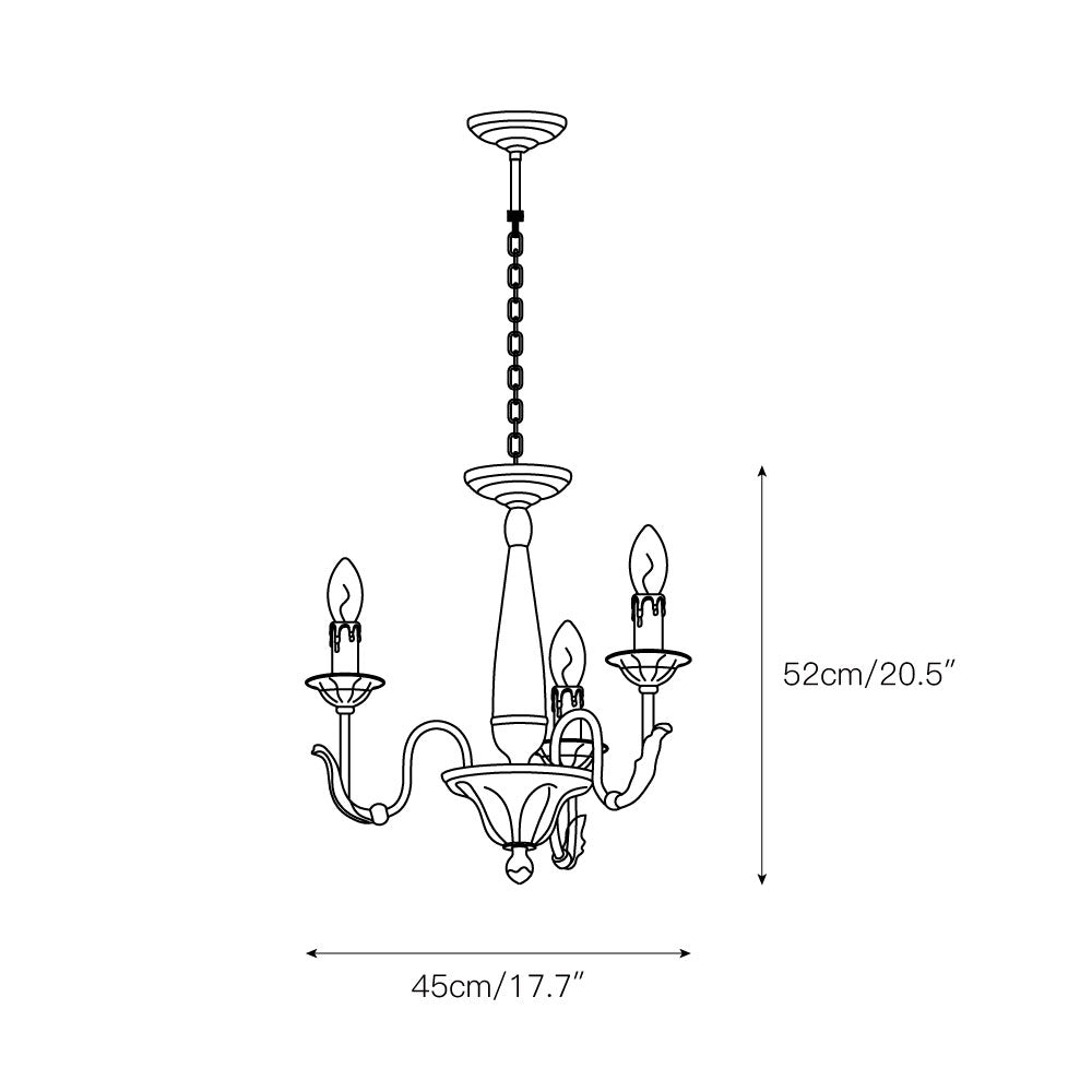 Cevynara Postmodern Luxury Metal Chandelier - Lamp Copper