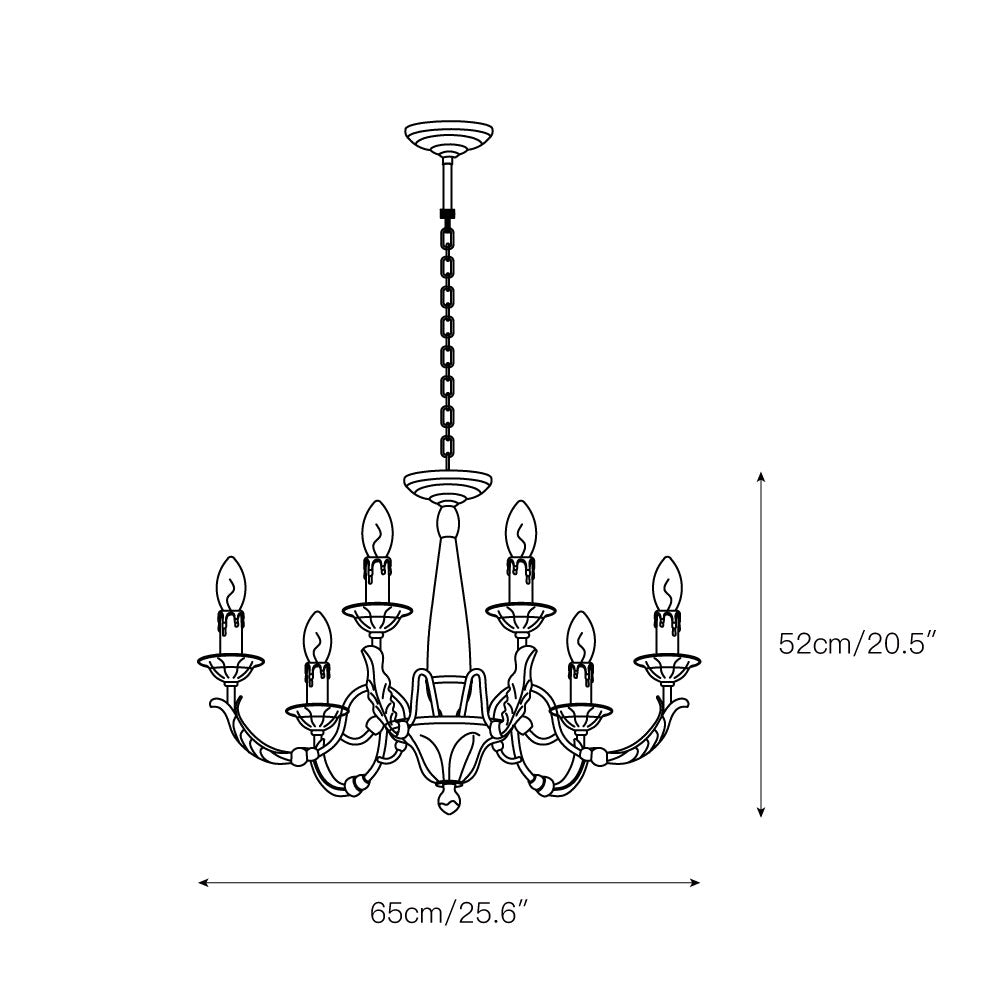 Cevynara Postmodern Luxury Metal Chandelier - Lamp Copper