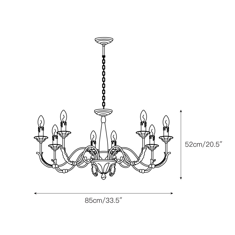Cevynara Postmodern Luxury Metal Chandelier - Lamp Copper
