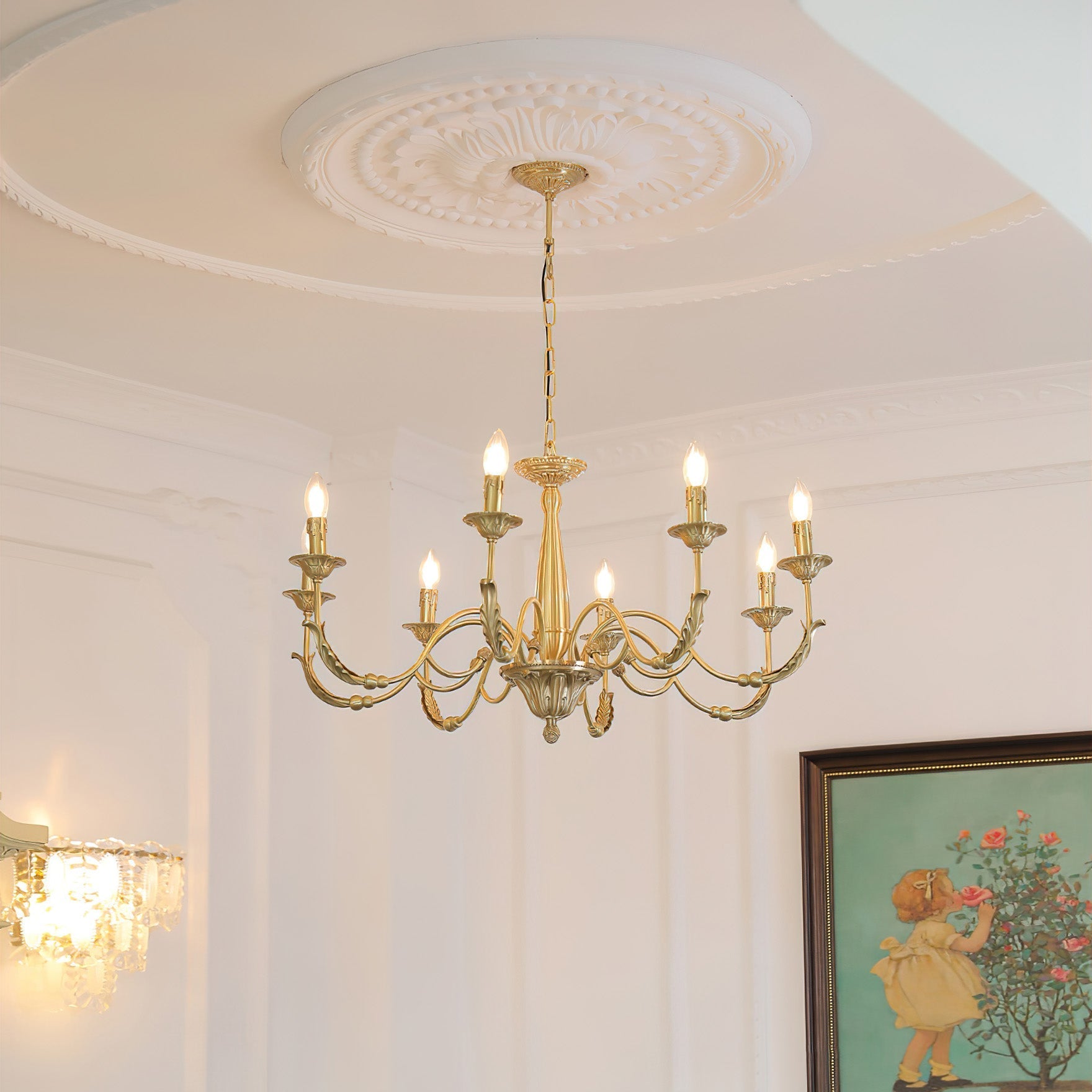 Cevynara Postmodern Luxury Metal Chandelier - Lamp Copper