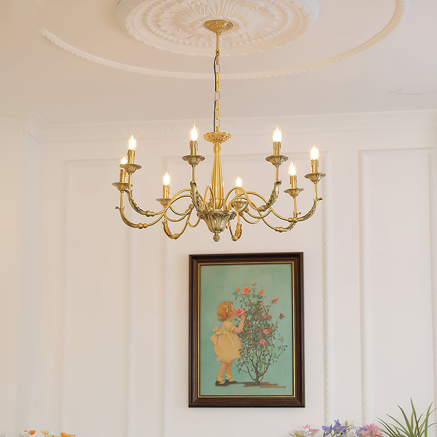 Cevynara Postmodern Luxury Metal Chandelier - Lamp Copper