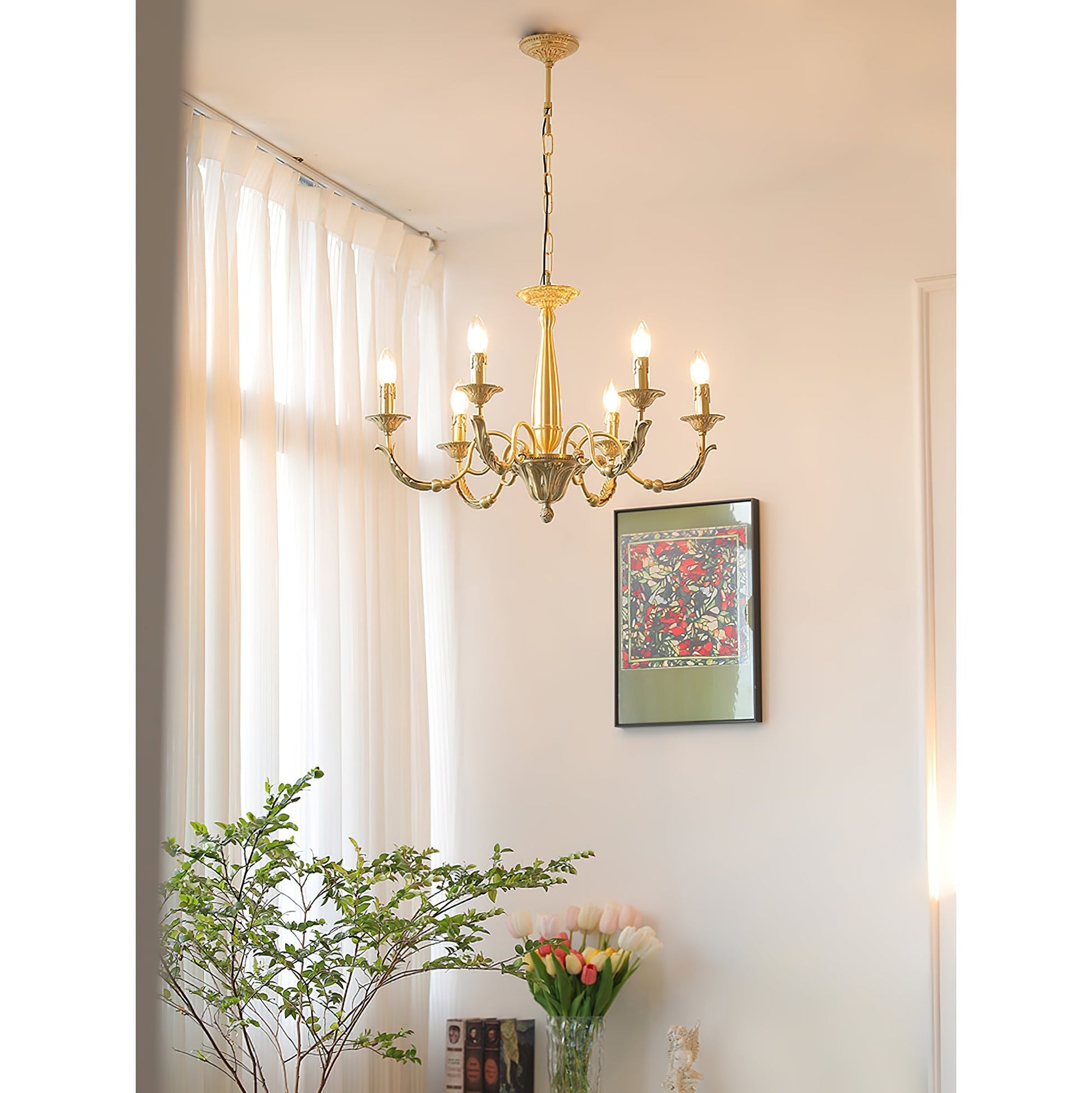 Cevynara Postmodern Luxury Metal Chandelier - Lamp Copper