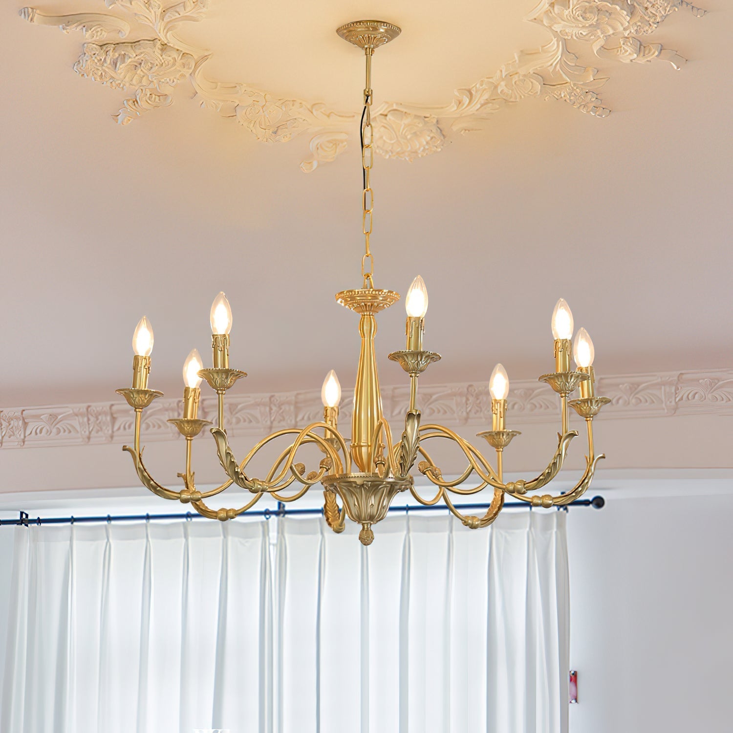 Cevynara Postmodern Luxury Metal Chandelier - Lamp Copper