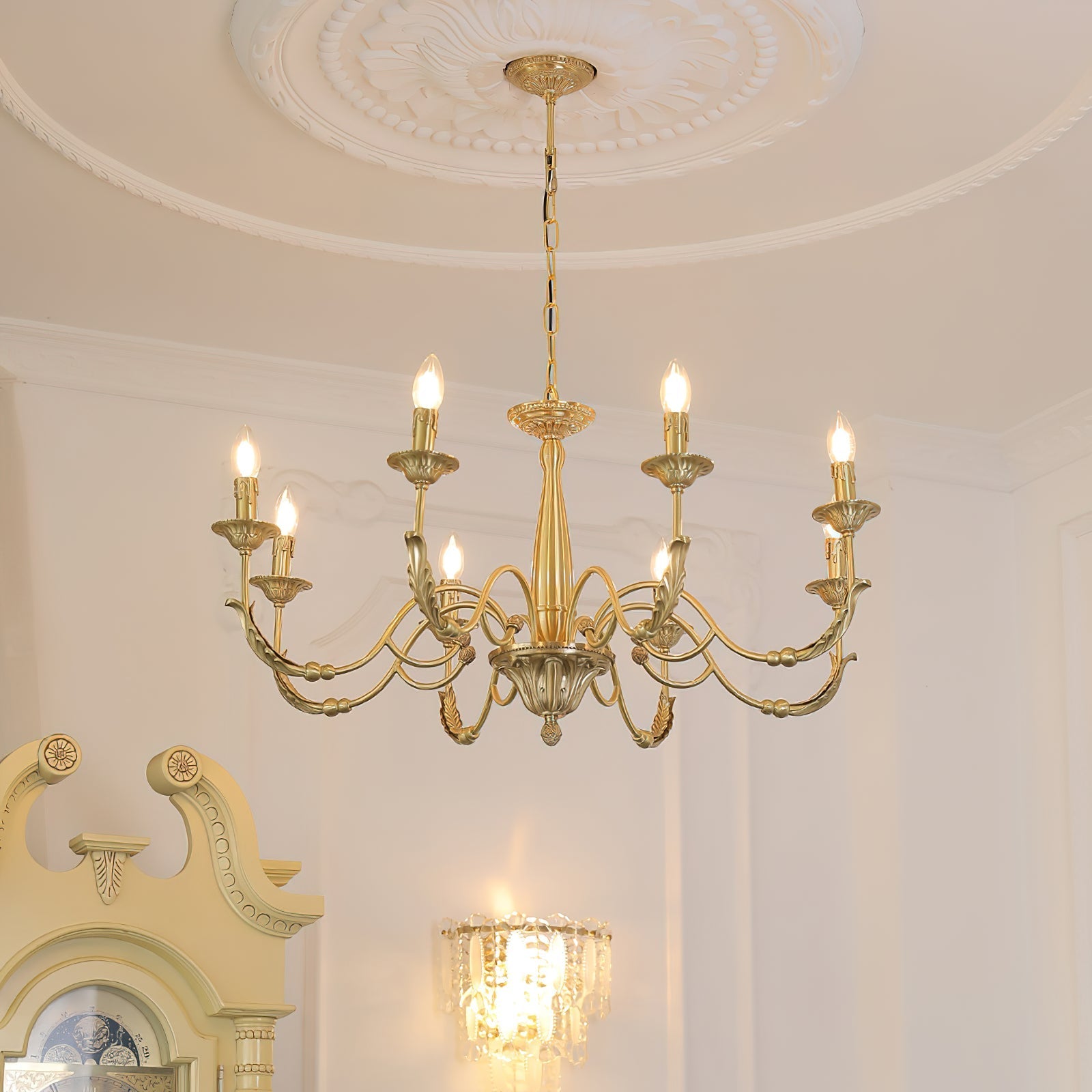 Cevynara Postmodern Luxury Metal Chandelier - Lamp Copper