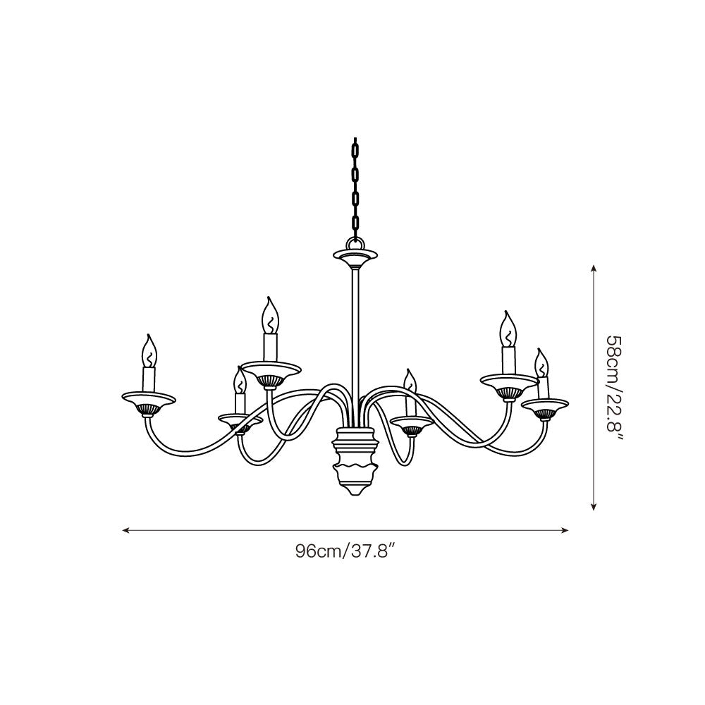 Usolila Vintage Industrial Hill Metal Chandelier - Lamp Copper