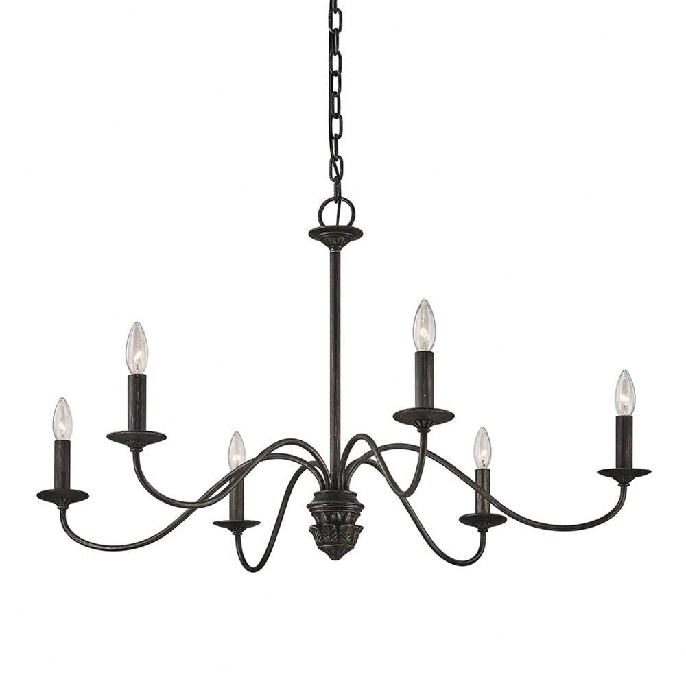 Usolila Vintage Industrial Hill Metal Chandelier - Lamp Copper