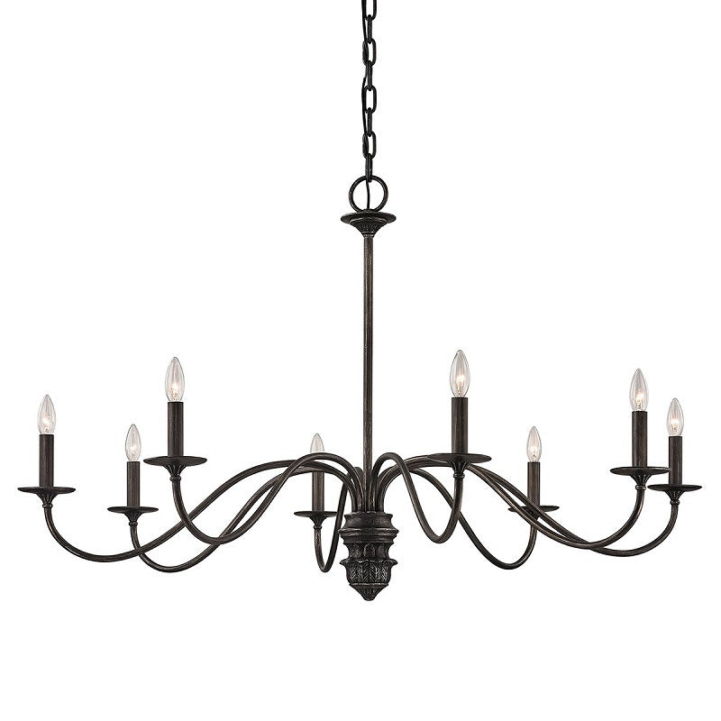 Usolila Vintage Industrial Hill Metal Chandelier - Lamp Copper