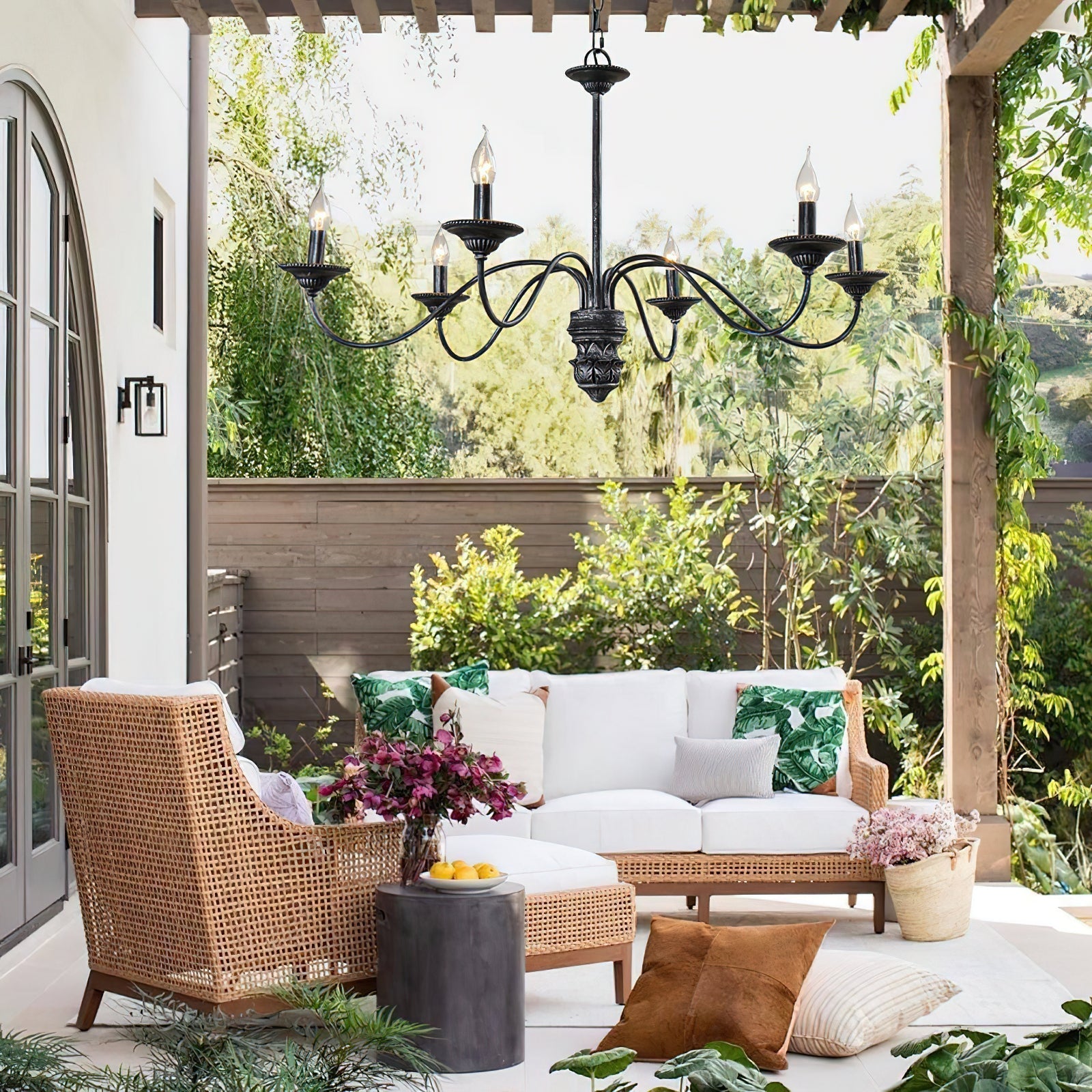 Usolila Vintage Industrial Hill Metal Chandelier - Lamp Copper