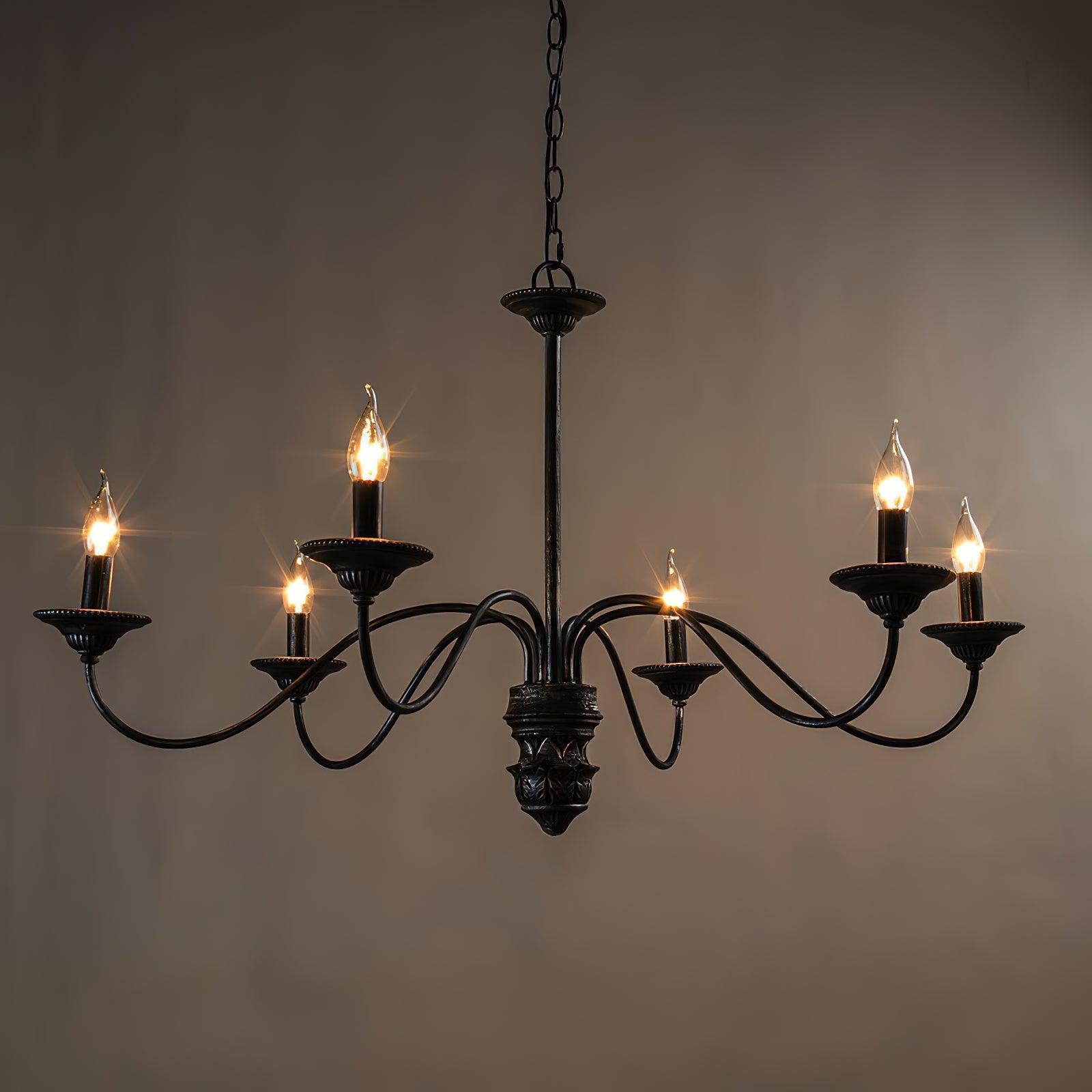 Usolila Vintage Industrial Hill Metal Chandelier - Lamp Copper