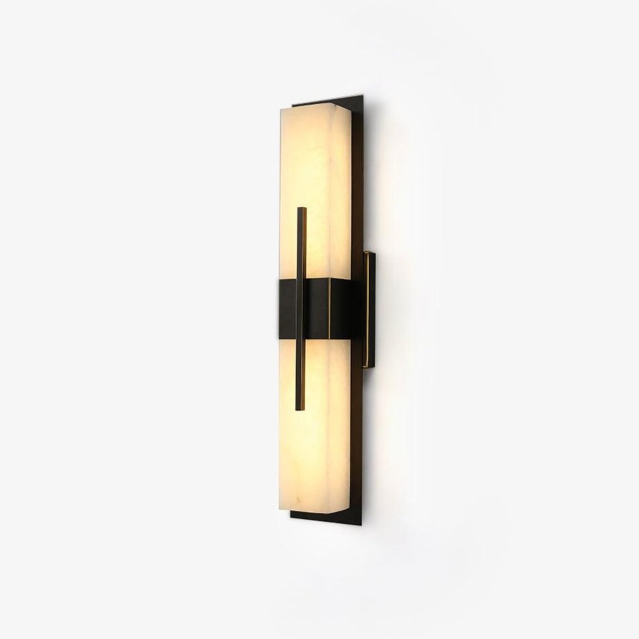 Lylirel Rectangular Alabaster Wall Light - Lamp Copper