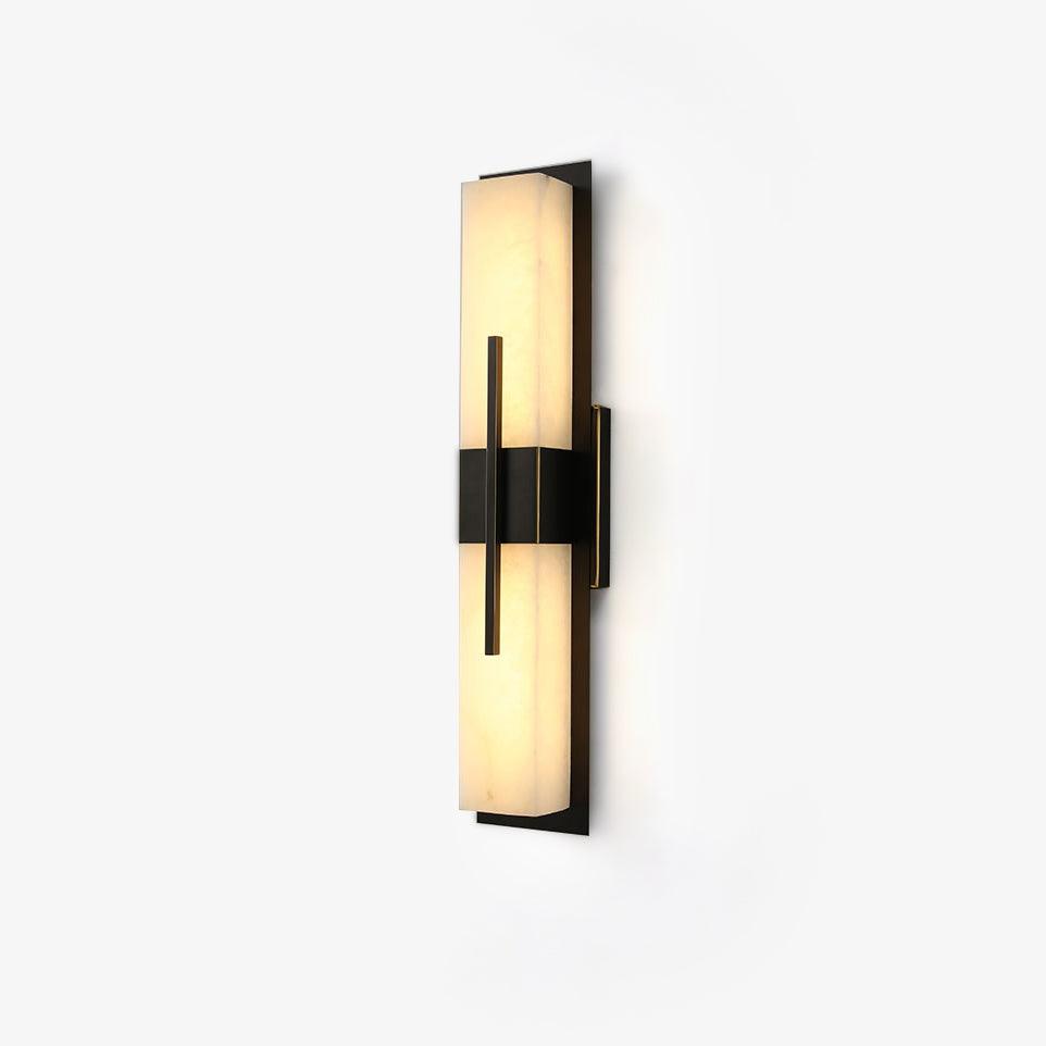 Lylirel Rectangular Alabaster Wall Light - Lamp Copper