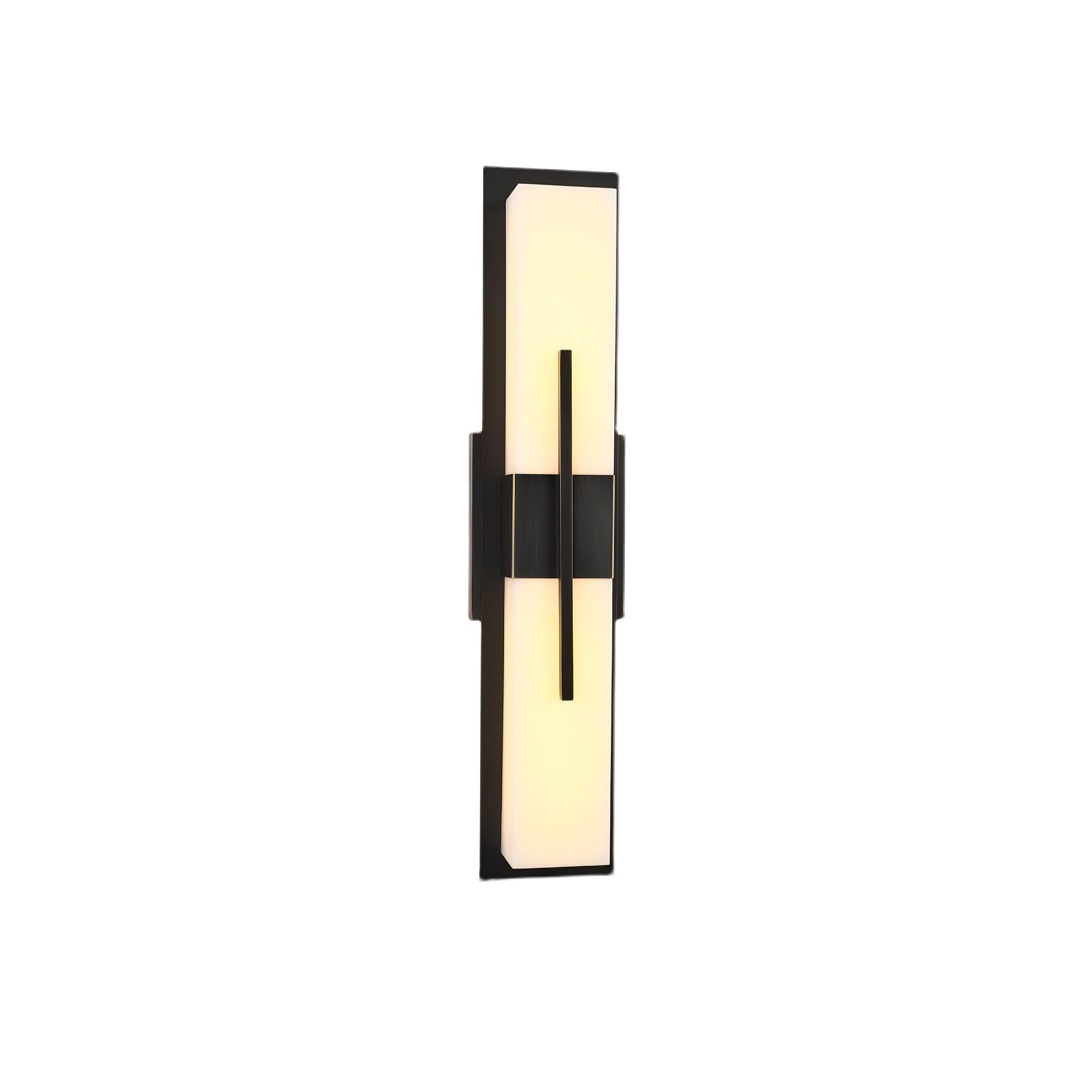 Lylirel Rectangular Alabaster Wall Light - Lamp Copper
