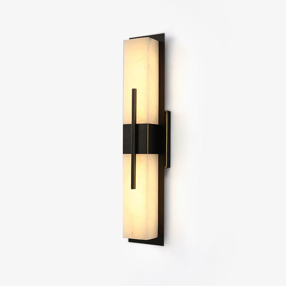 Lylirel Rectangular Alabaster Wall Light - Lamp Copper