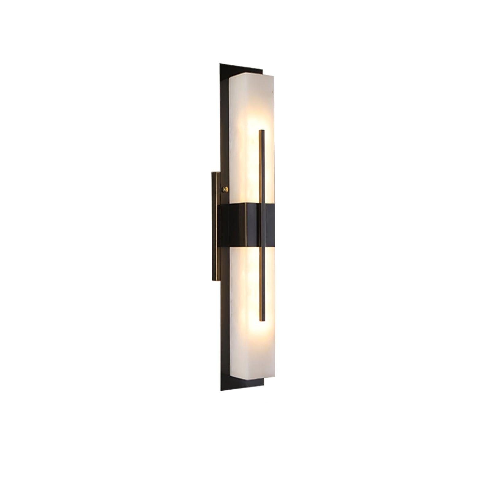 Lylirel Rectangular Alabaster Wall Light - Lamp Copper