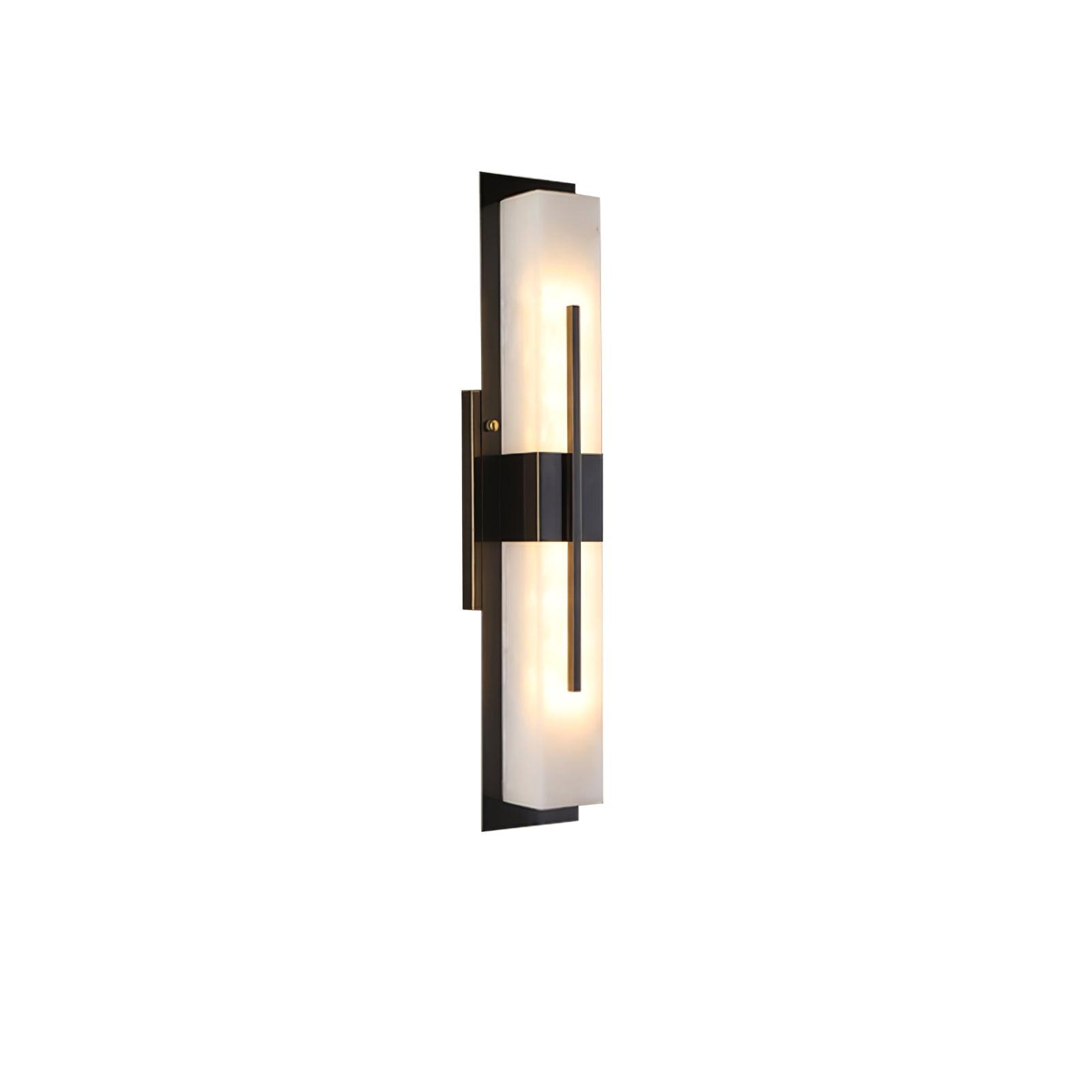 Lylirel Rectangular Alabaster Wall Light - Lamp Copper