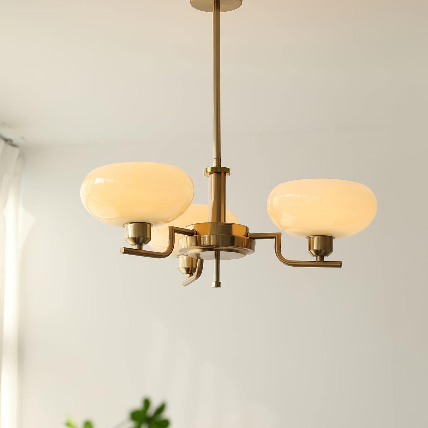 Candy Chandeliers Glass Midcentury - Lamp Copper
