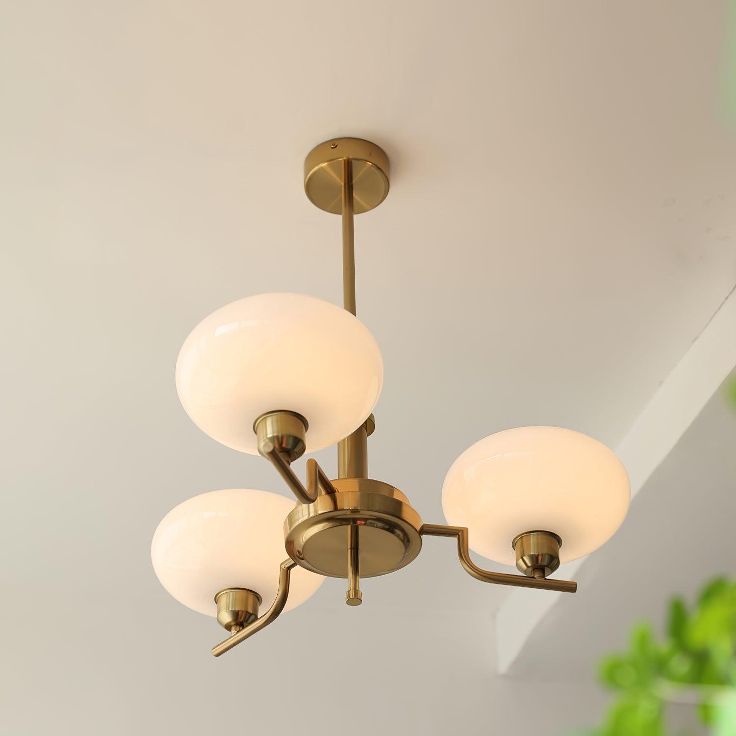 Candy Chandeliers Glass Midcentury - Lamp Copper