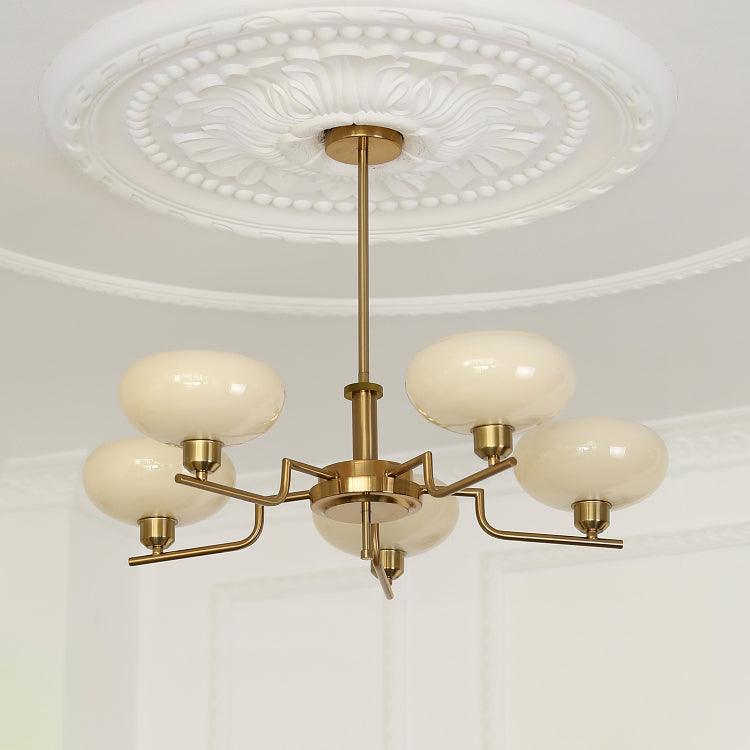 Candy Chandeliers Glass Midcentury - Lamp Copper
