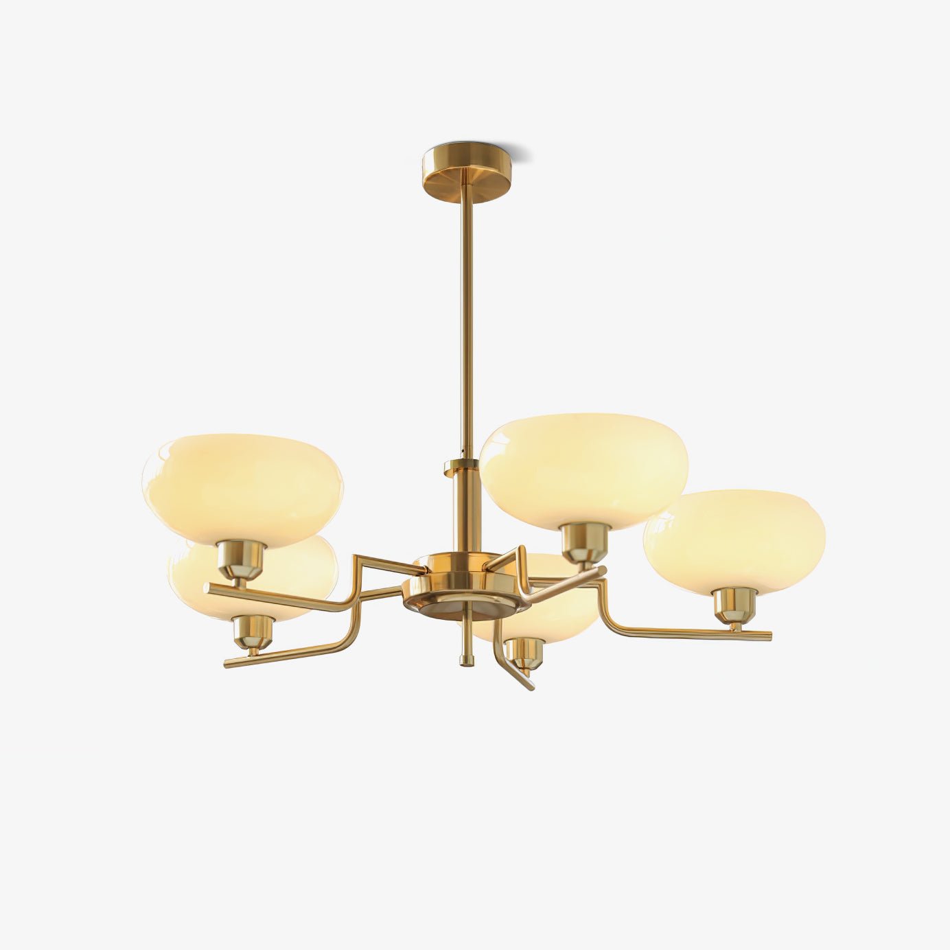 Candy Chandeliers Glass Midcentury - Lamp Copper